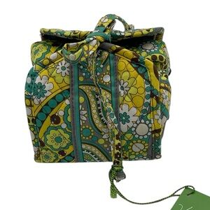 Vera Bradley All Wrapped Up Jewelry Roll in Retired Lemon Parfait Pattern